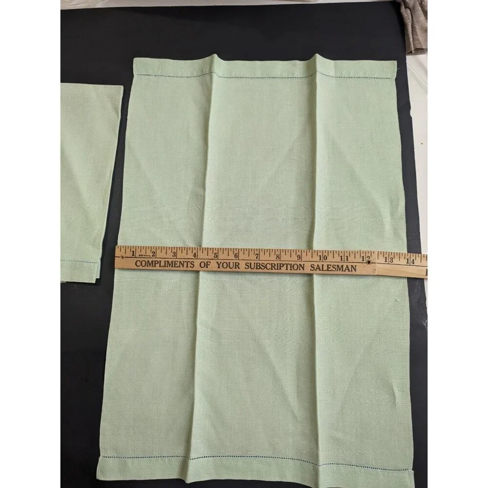 Lime Mint Green Cotton Tea Towels 20x14
